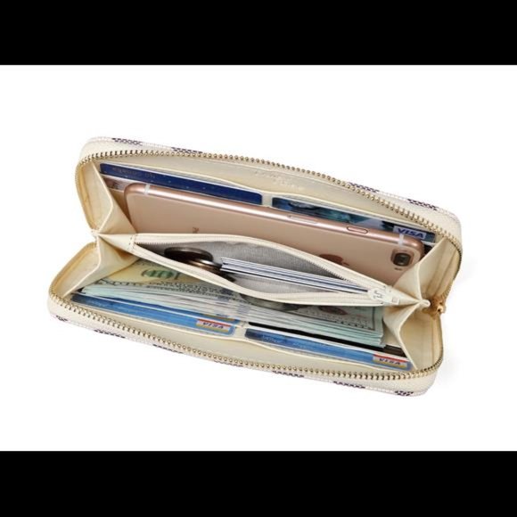 Women’s Clutch Zip Around Wallet - RFID Blocking with Card Holder Organizer - Picture 2 of 6